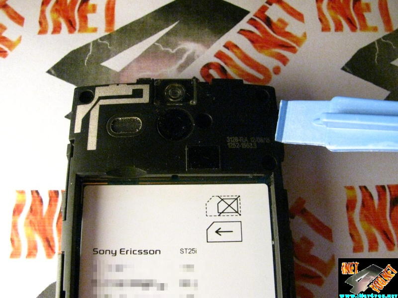 Xperia U ST25i Micro Reparatur mittel rahmen