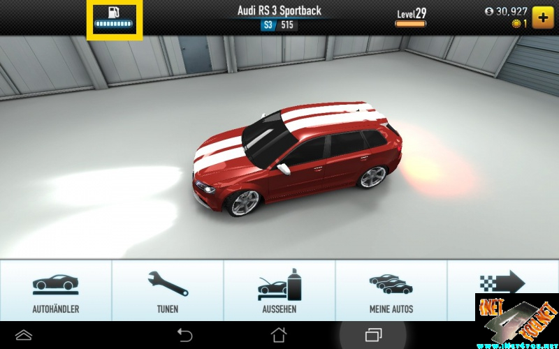 CSR Racing Tank Trick 