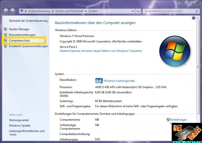 Systemwiederherstellung deaktivieren