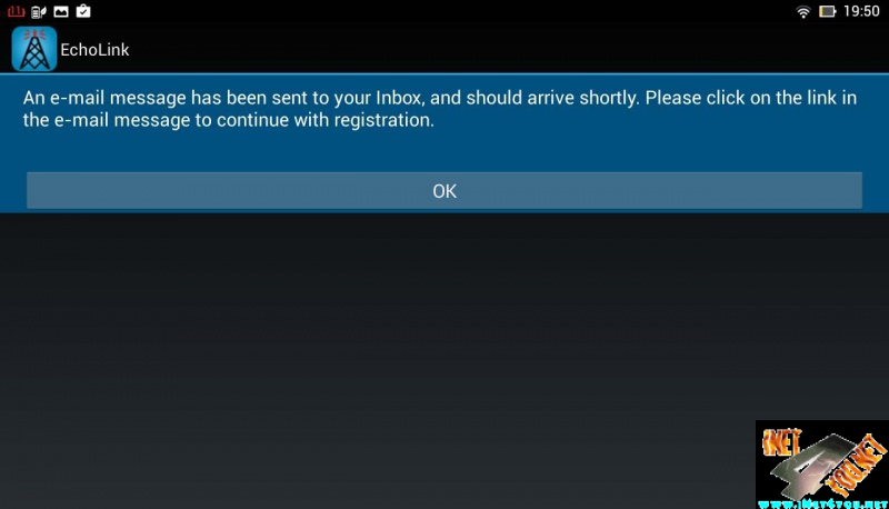 Echolink Registrierung